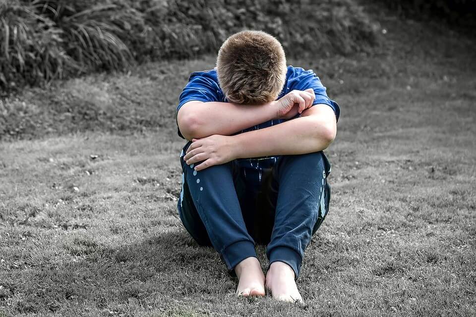 Child Cry Sit Sad Want To Be Alone Alone Boy