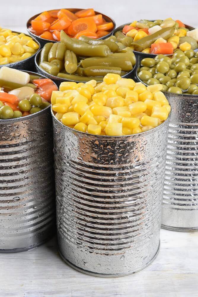 canned vegetables